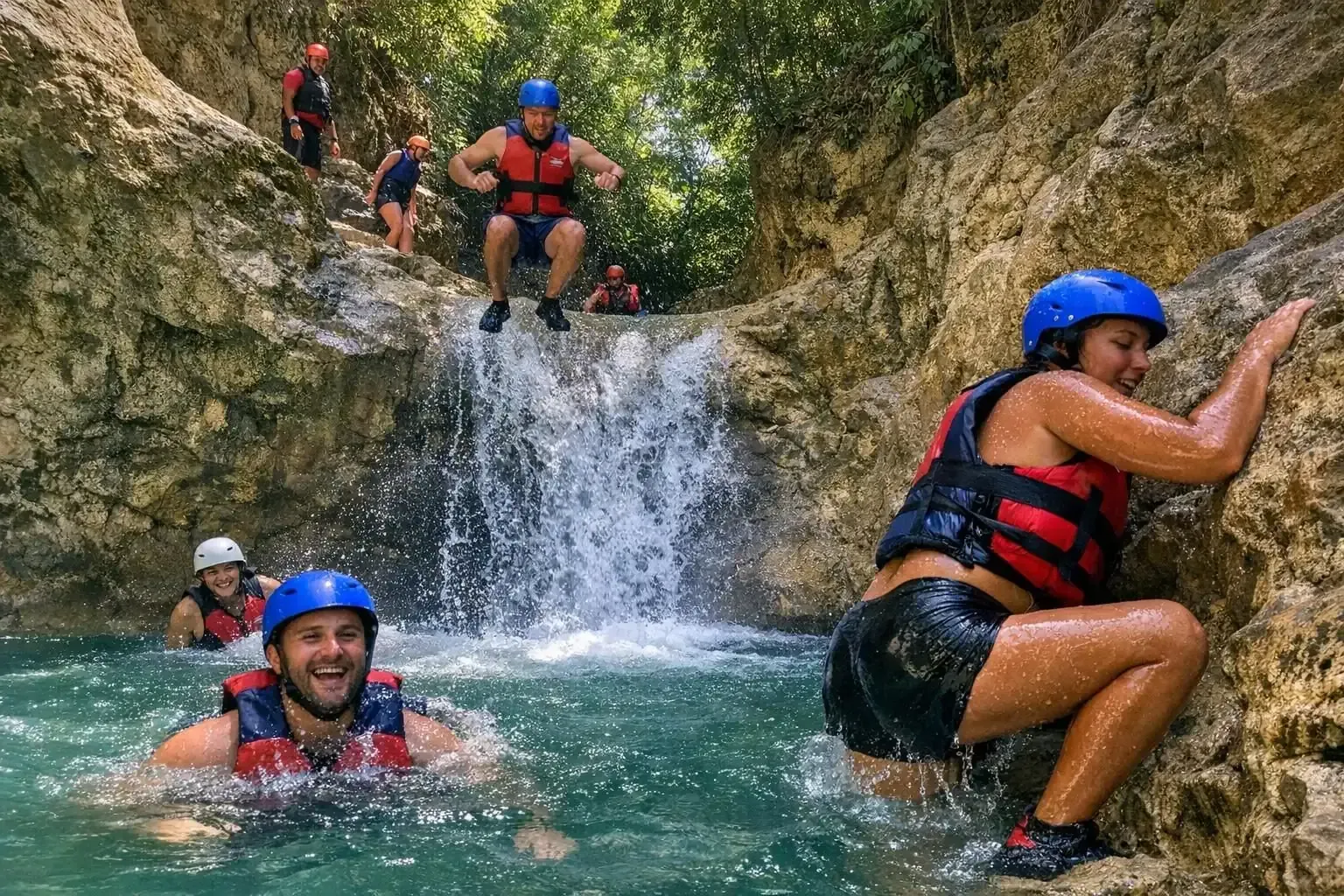République Dominicaine lexperience damajagua ses 27 cascades