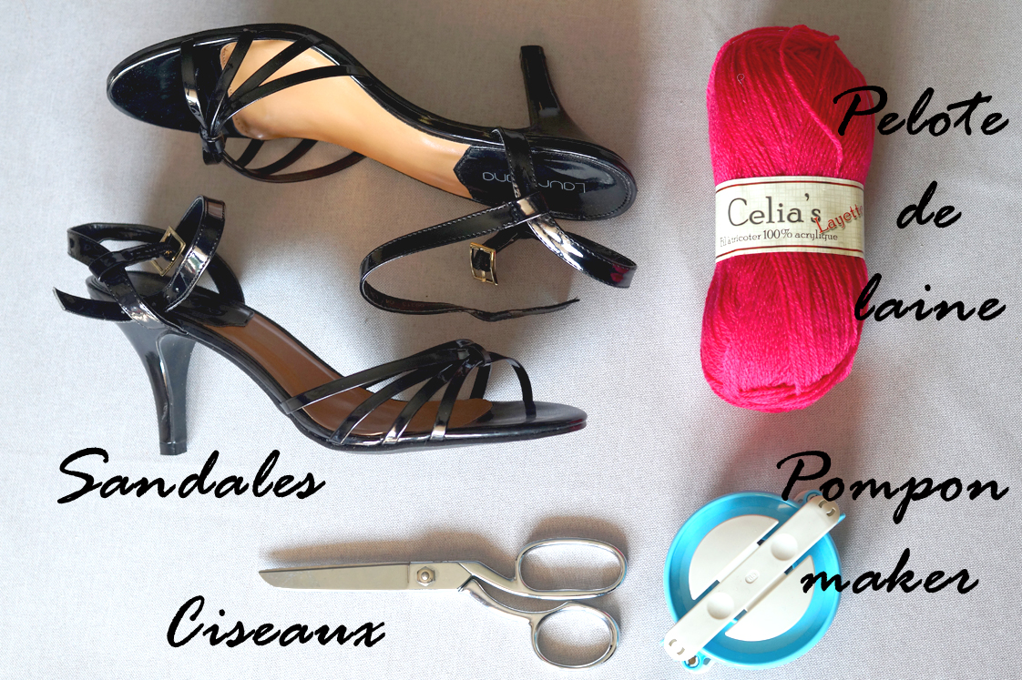 Hema_pose_ses_valises_diy_chaussures_pompons_doityourself_2