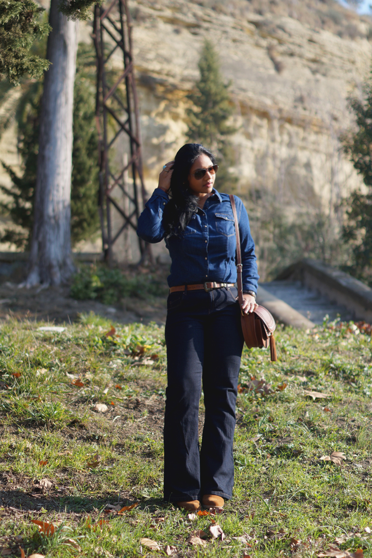 Hema_pose_ses_valises_look_fashion_denim_rayban_3