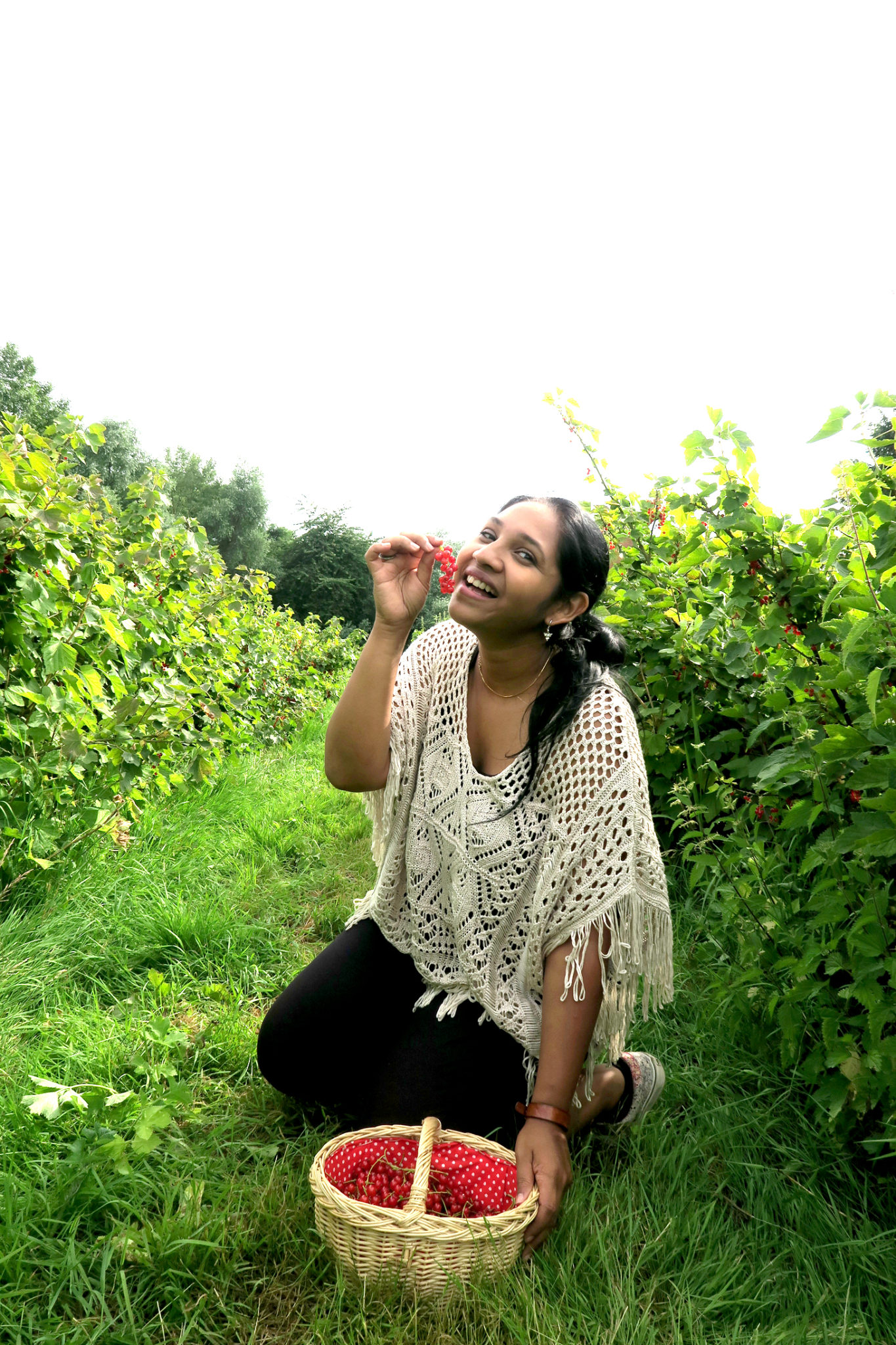 Hema_pose_ses_valises_fermes_de_gally_cueillette_groseille_fruits_gourmandise