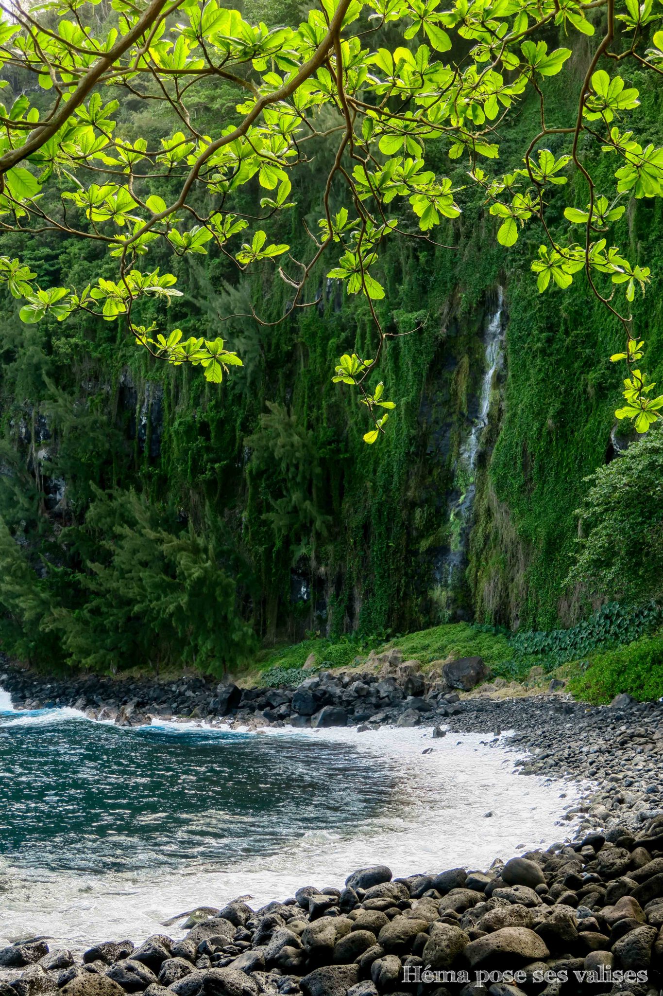 Les cascades de l'anse des cascades rejoignent l'Océan Indien à La Réunion