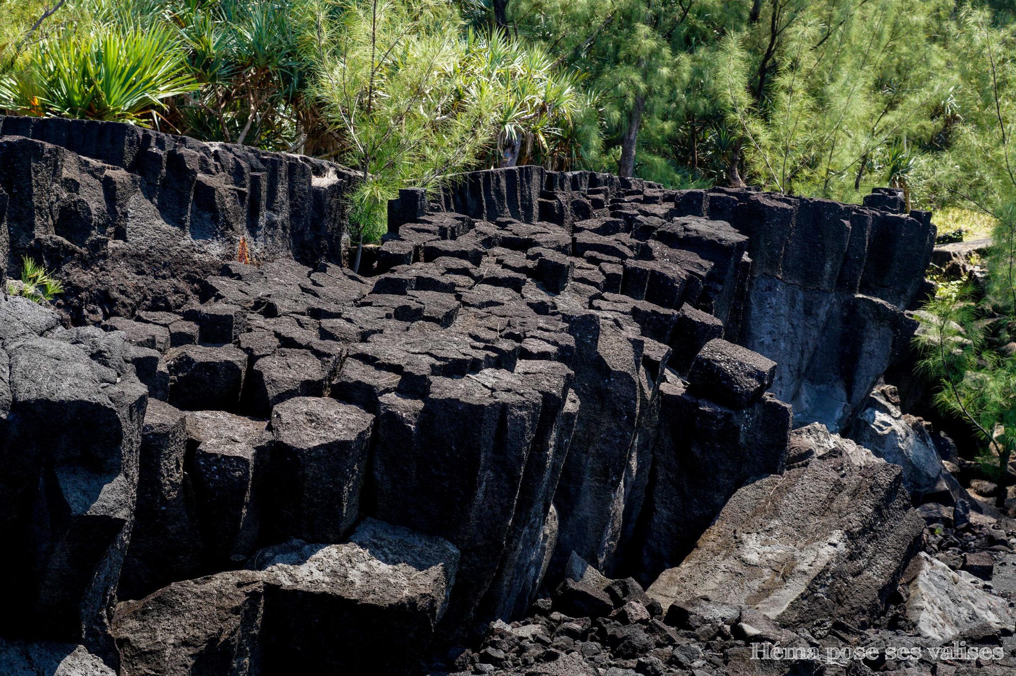 Formations géologiques des coulées de lave à La Réunion